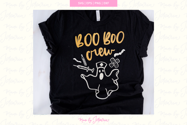 Boo Boo Crew Svg, halloween nurse svg, nurse halloween svg example image 1