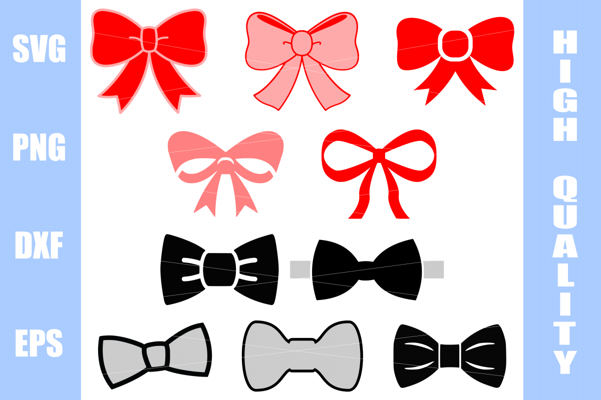 Bow Bundle Svg Png Eps Dxf example image 1