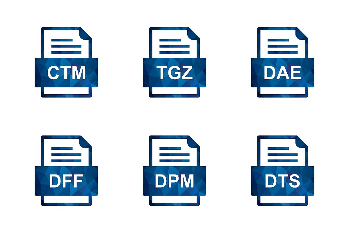 Set Of File Formats Icons example image 1