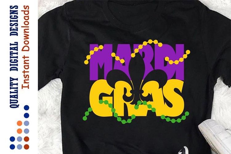 Svg for Mardi Gras Cutting files example image 1