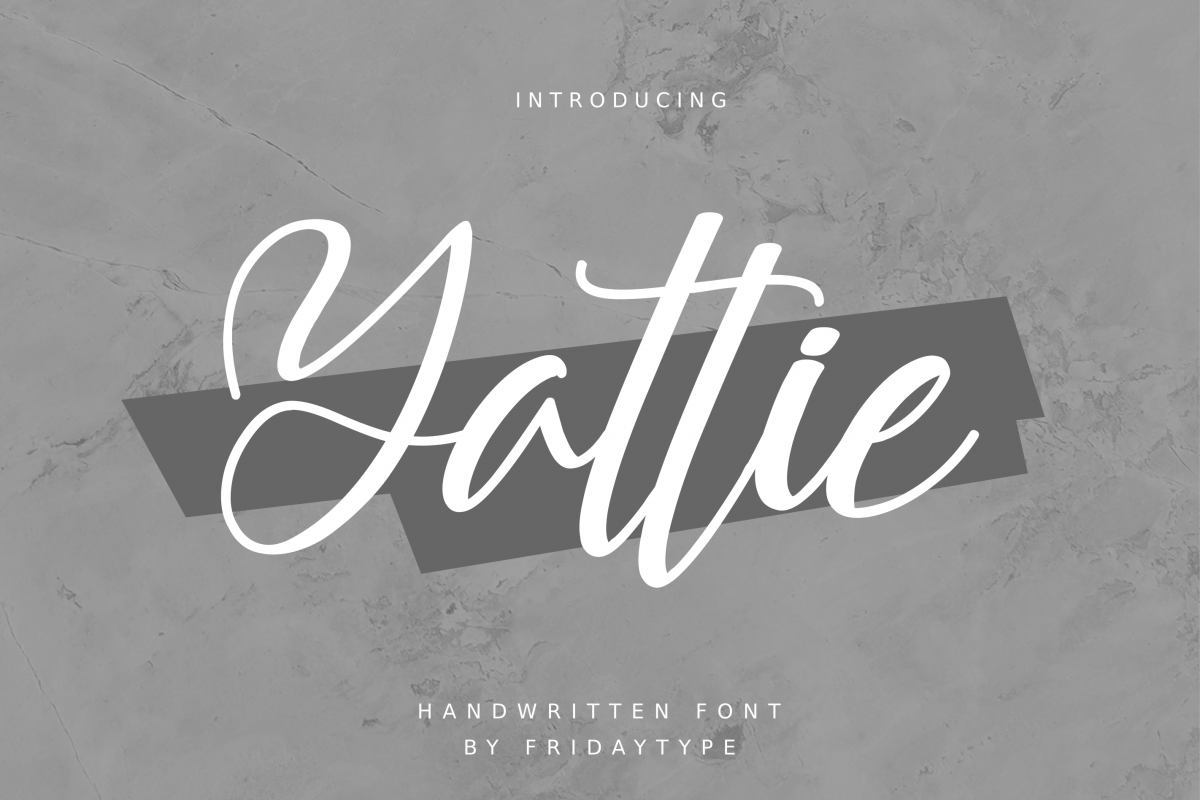 Yattie Handwritten Font example image 1