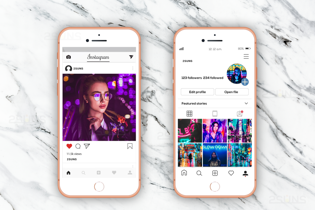 Neon preset lightroom mobile pc instagram effects filter example image 1