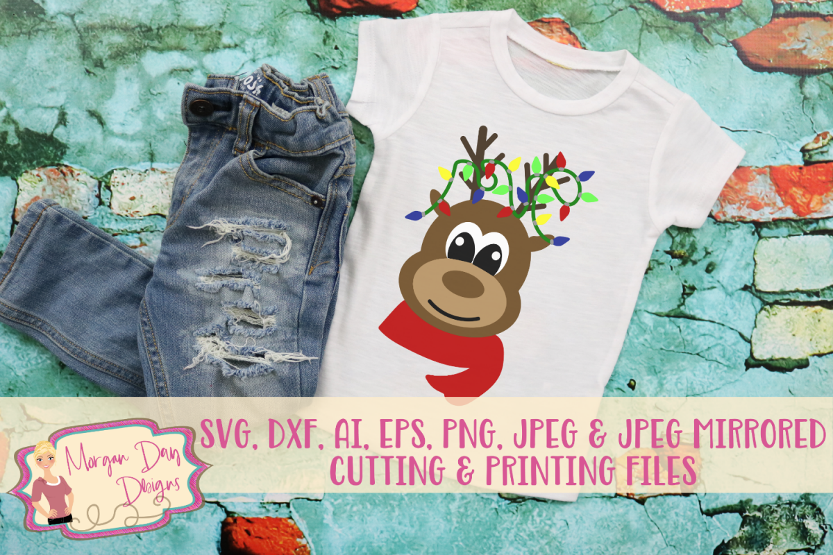 Reindeer SVG, DXF, AI, EPS, PNG, JPEG example image 1