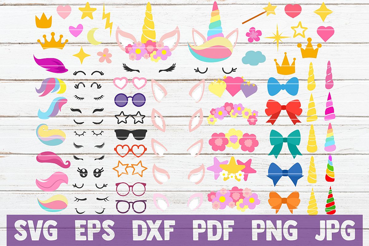 Unicorn Kit SVG Cut File | commercial use example image 1