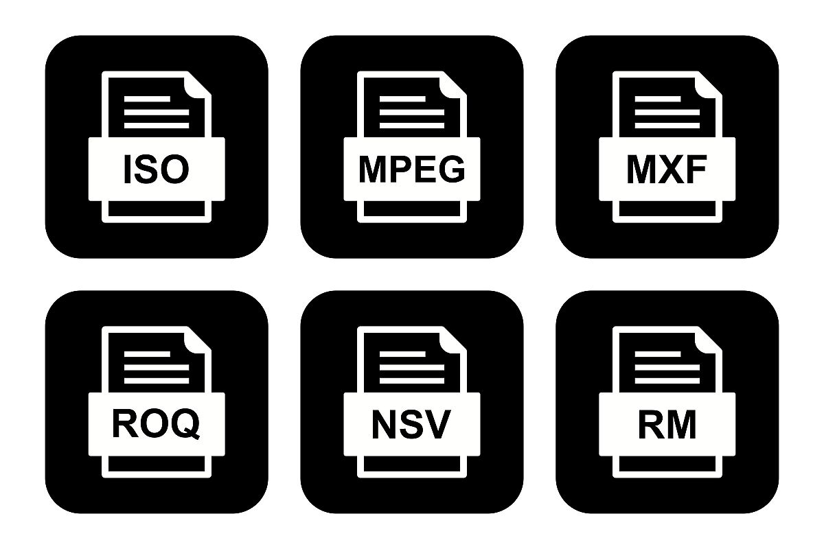 Set Of File Formats Icons example image 1