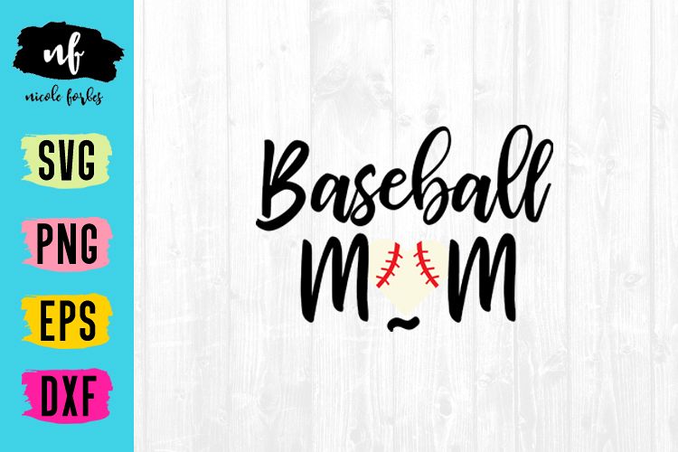 Baseball Mom Baseball SVG Cut File example image 1