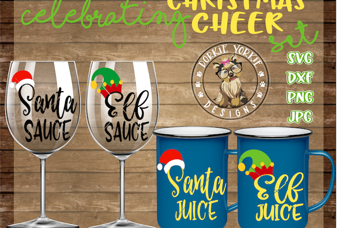 Christmas Cheer Bundle - Santa, Elf, Juice, sauce example image 1