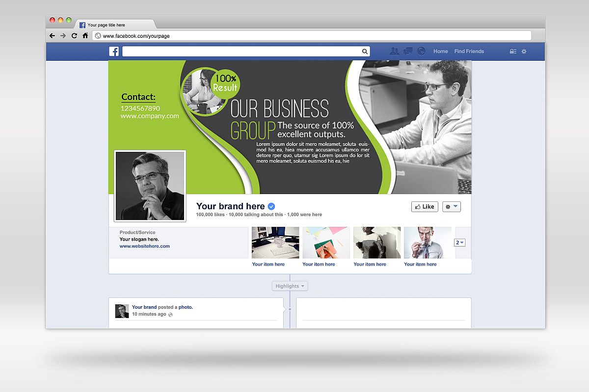 Business Facebook Timelines 04 example image 1