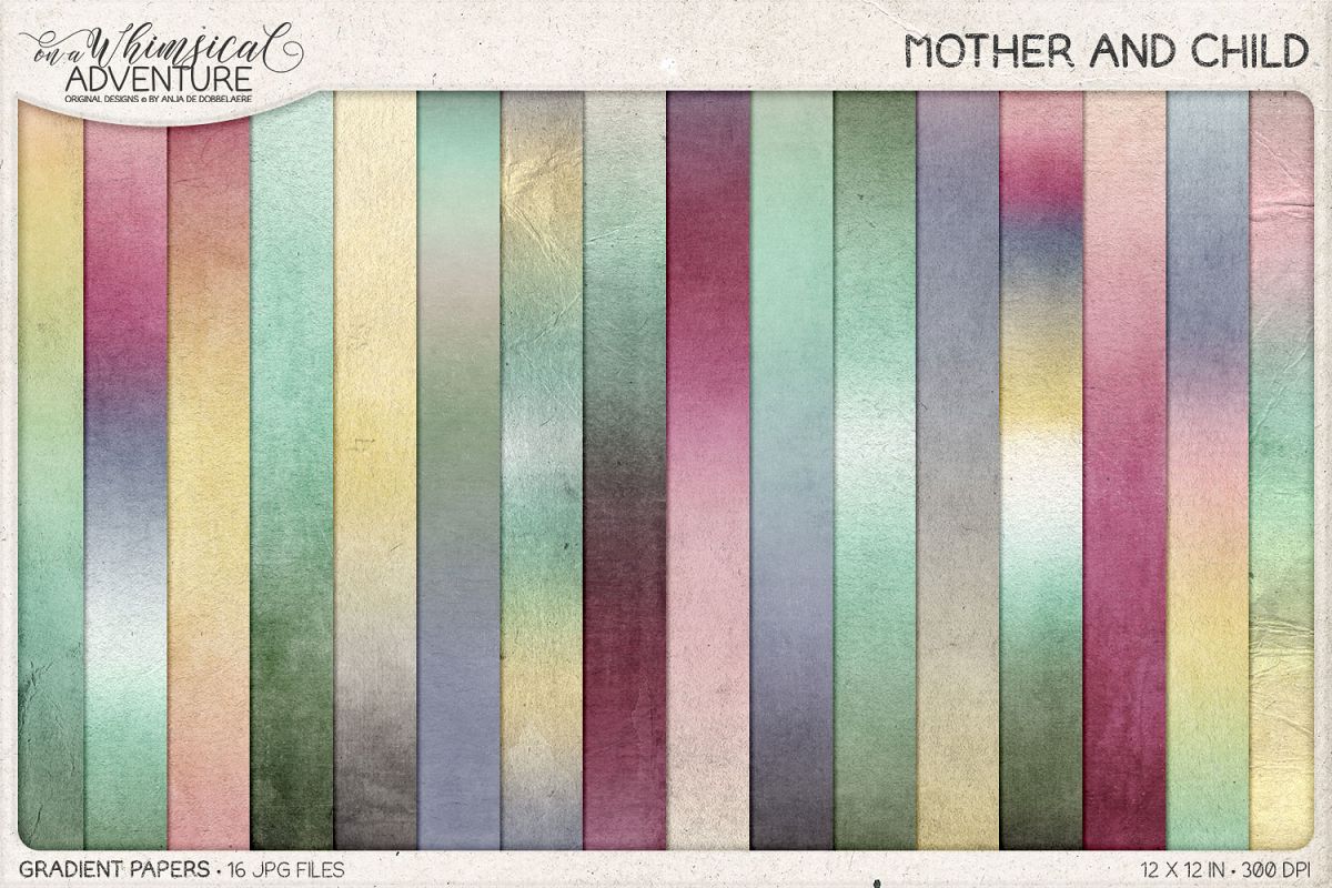 Mother And Child Gradient Papers example image 1