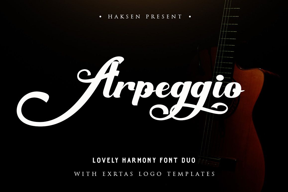 Arpeggio l Font Duo&6 Logo Templates example image 1