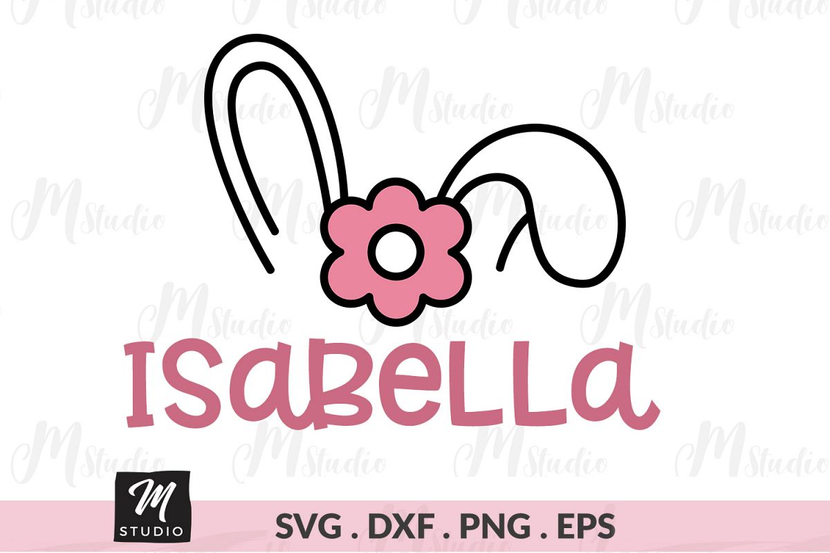Girl Bunny svg. example image 1
