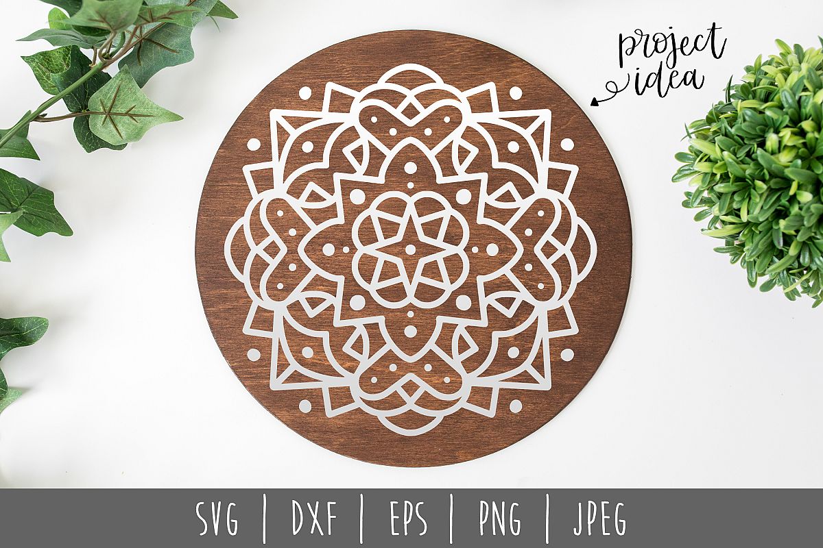 Mandala SVG, DXF, EPS, PNG JPEG example image 1