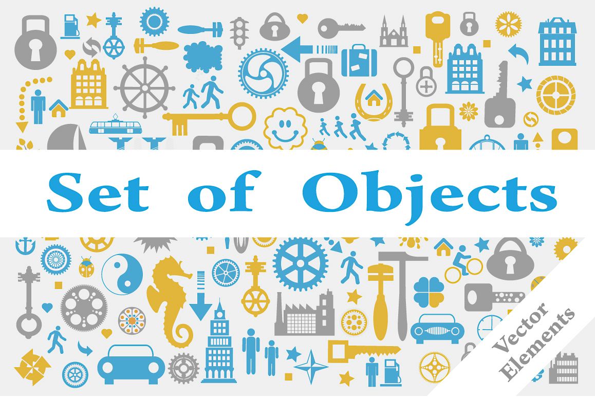 Set of vector elements example image 1