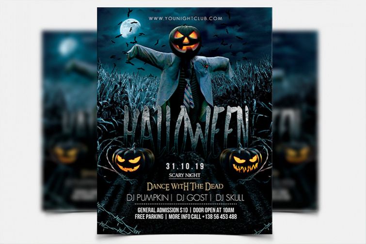 Halloween Night - PSD Flyer Template example image 1