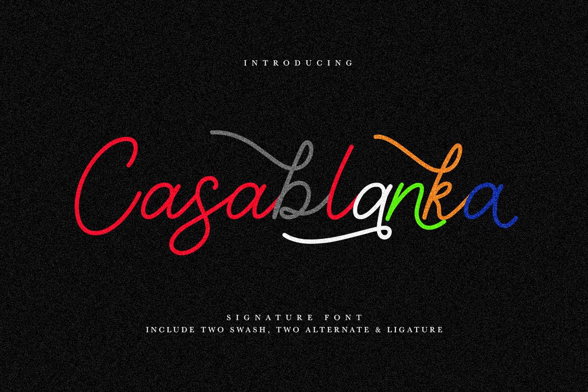 Casablanka Script example image 1