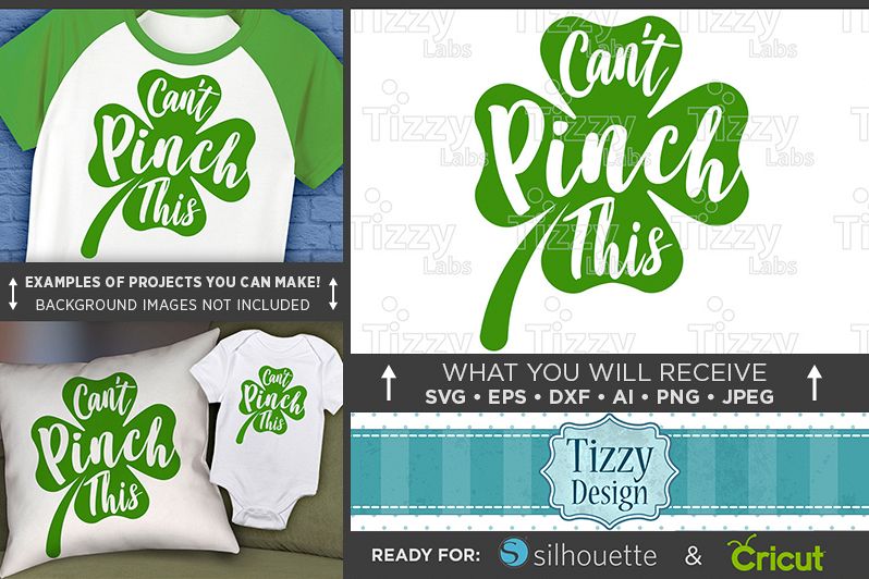 Can't Pinch This SVG - Kids St. Patricks Day Shirt - 1070 example image 1