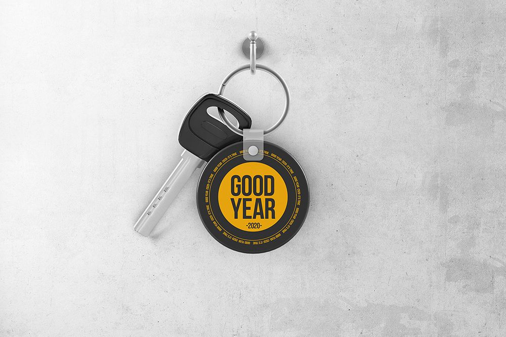 Circle Keychain Mockup example image 1