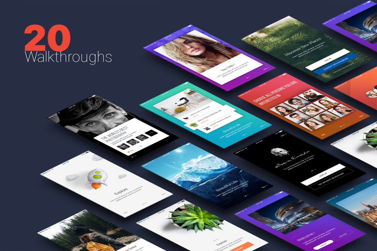 Walkthroughs - Mobile Template UI example image 1