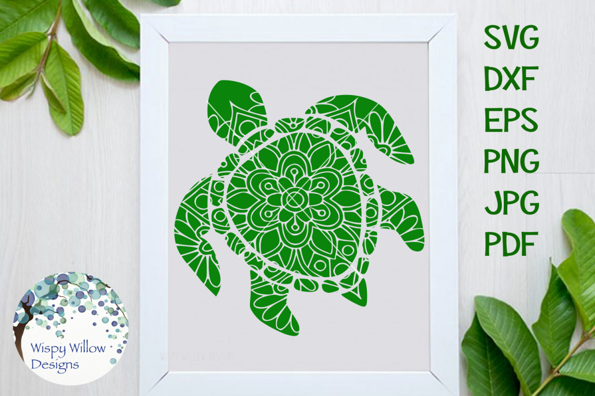 Turtle Mandala Svg Free Design - Layered SVG Cut File