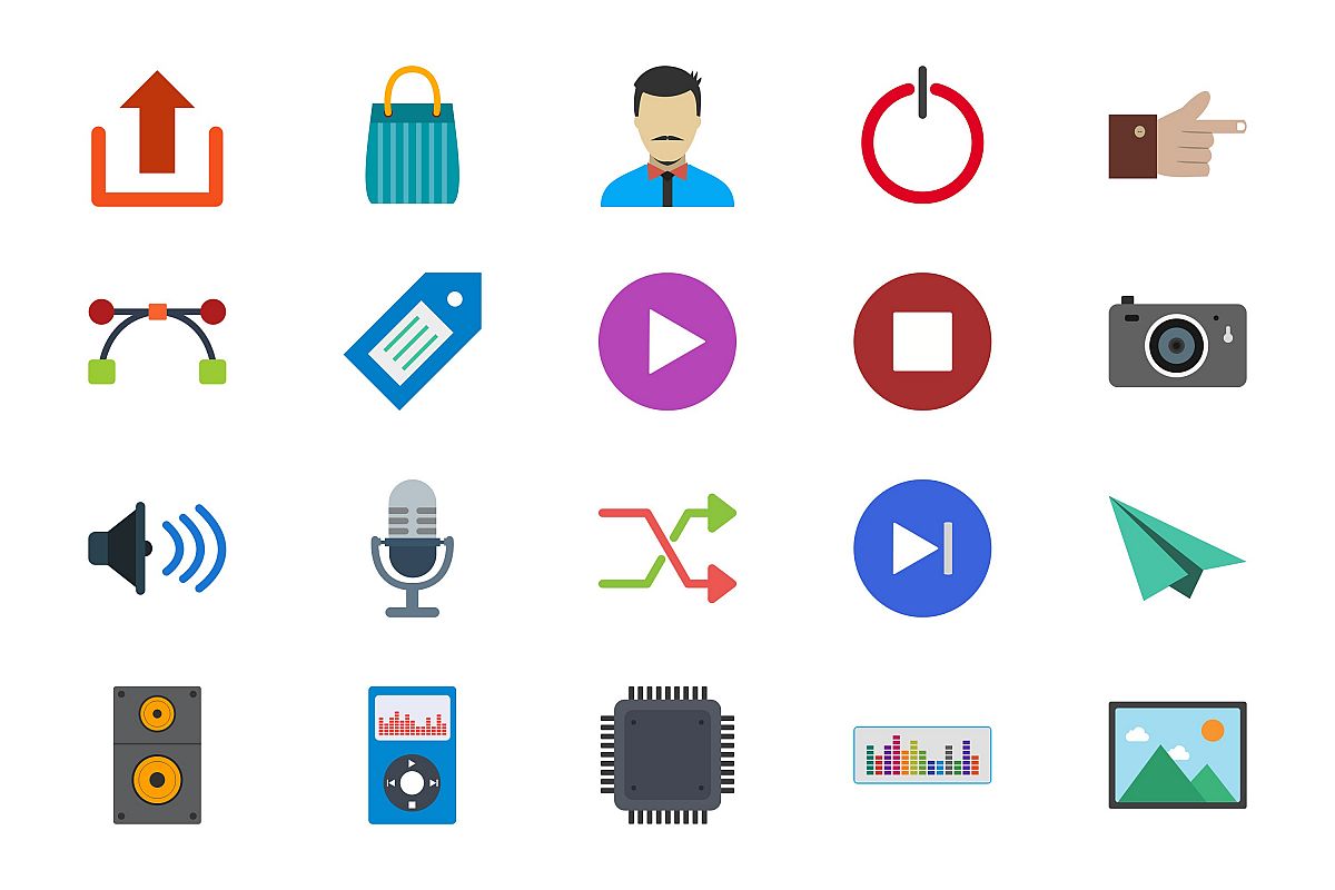 Set Of Multimedia Icons example image 1