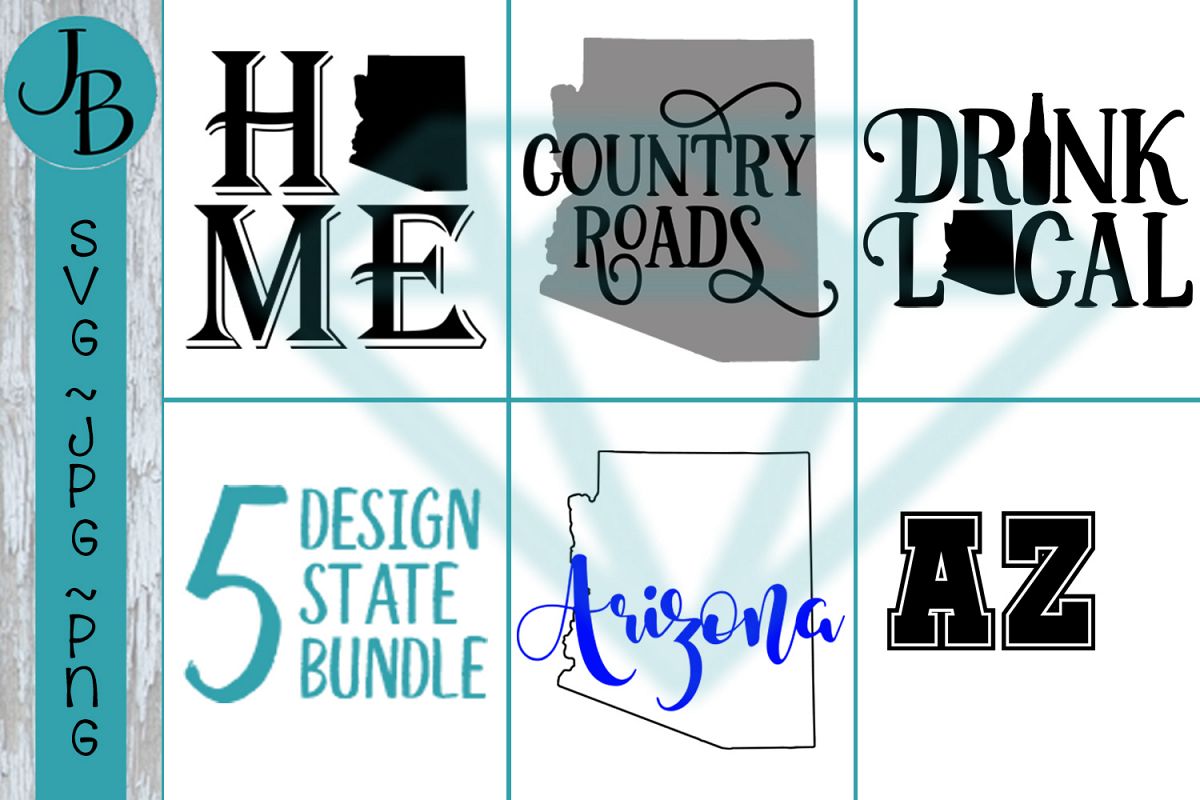 Arizona State Pride Bundle, AZ SVG Bundle example image 1