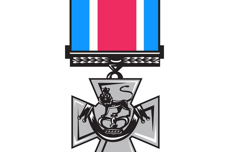 military medal of bravery crossed swords example image 1