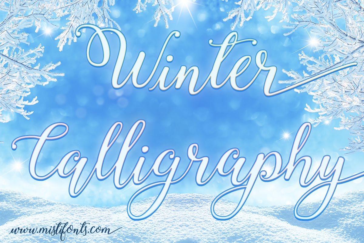 Winter Calligraphy example image 1