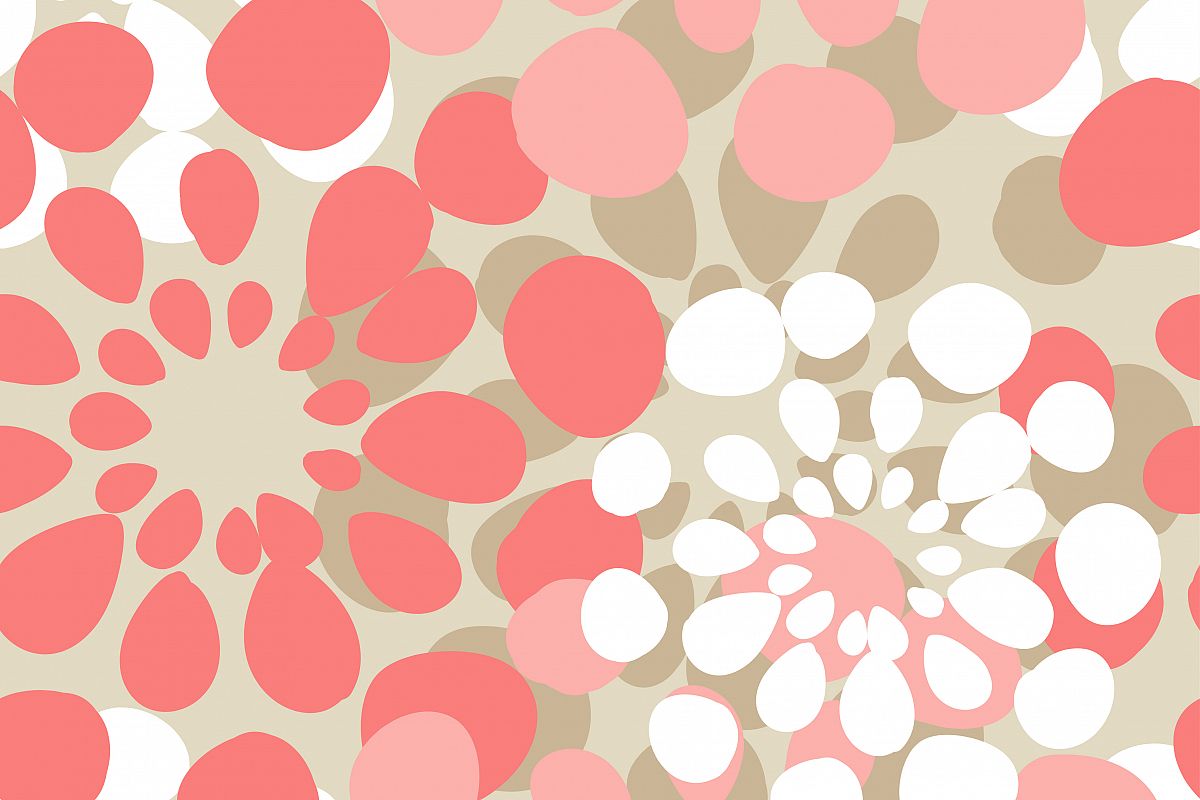 Seamless geometric background. Drops texture. Textile rapport. example image 1