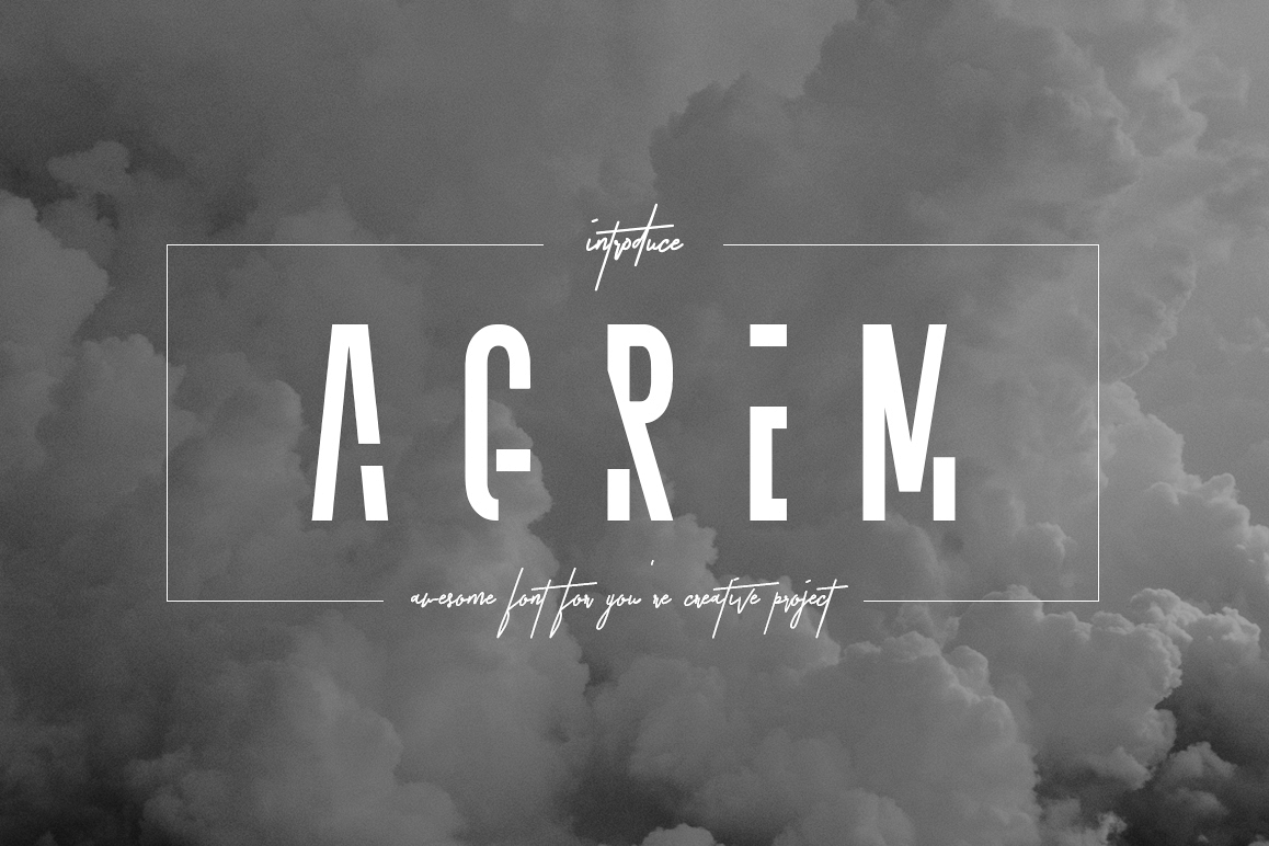Agrem Typeface example image 1