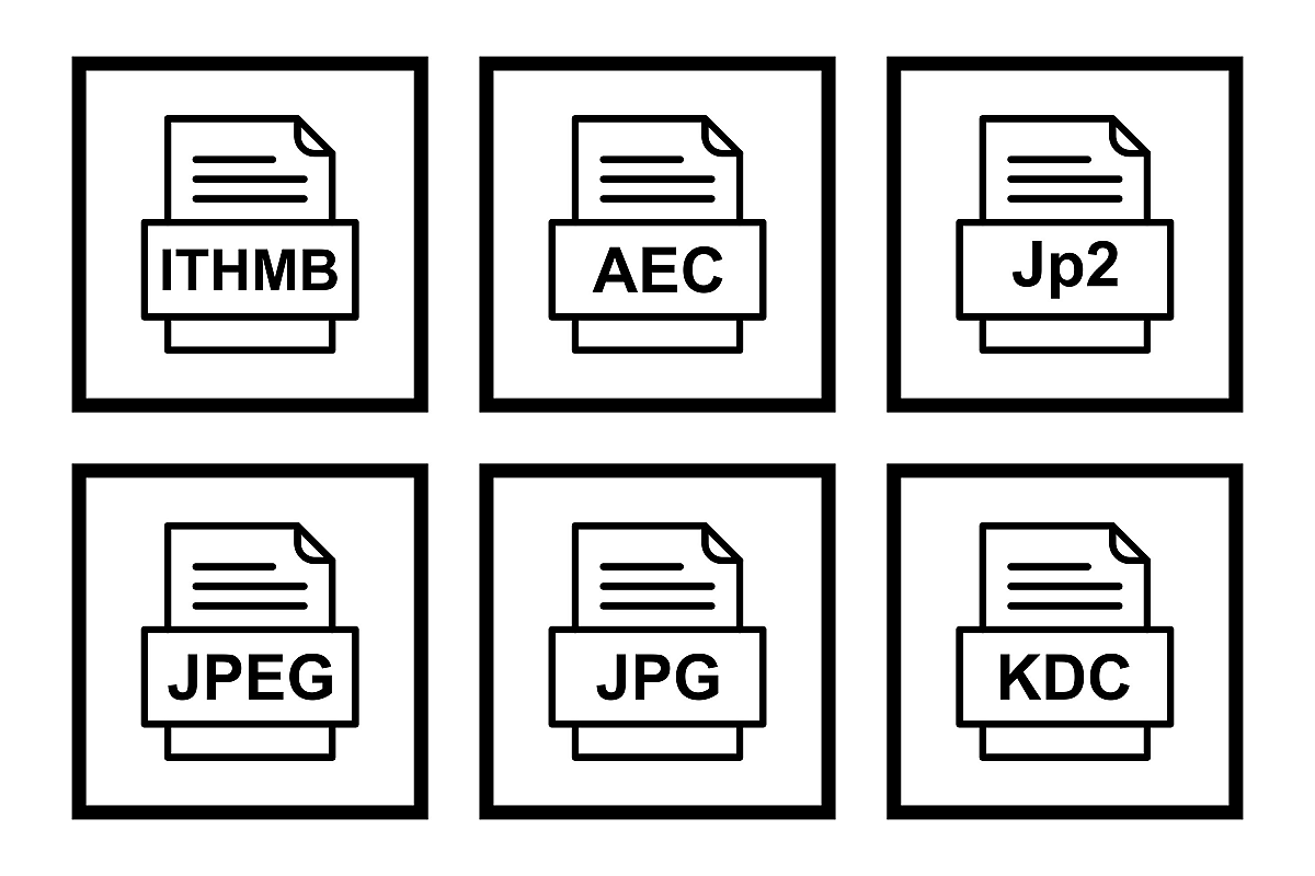 Set Of File Formats Icons example image 1