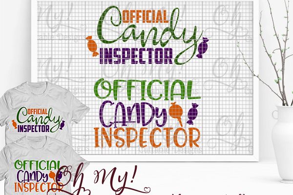 Candy Inspector - SVG Cutting File example image 1
