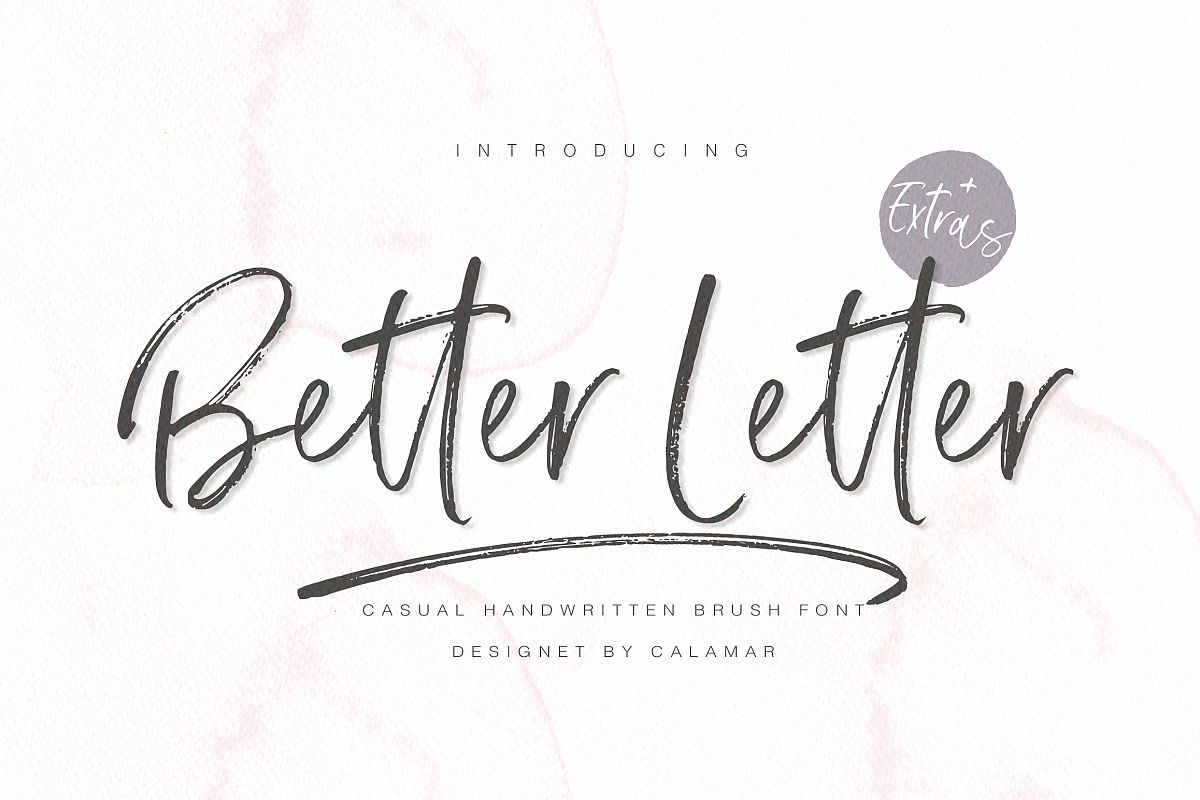 Better Letter Font example image 1