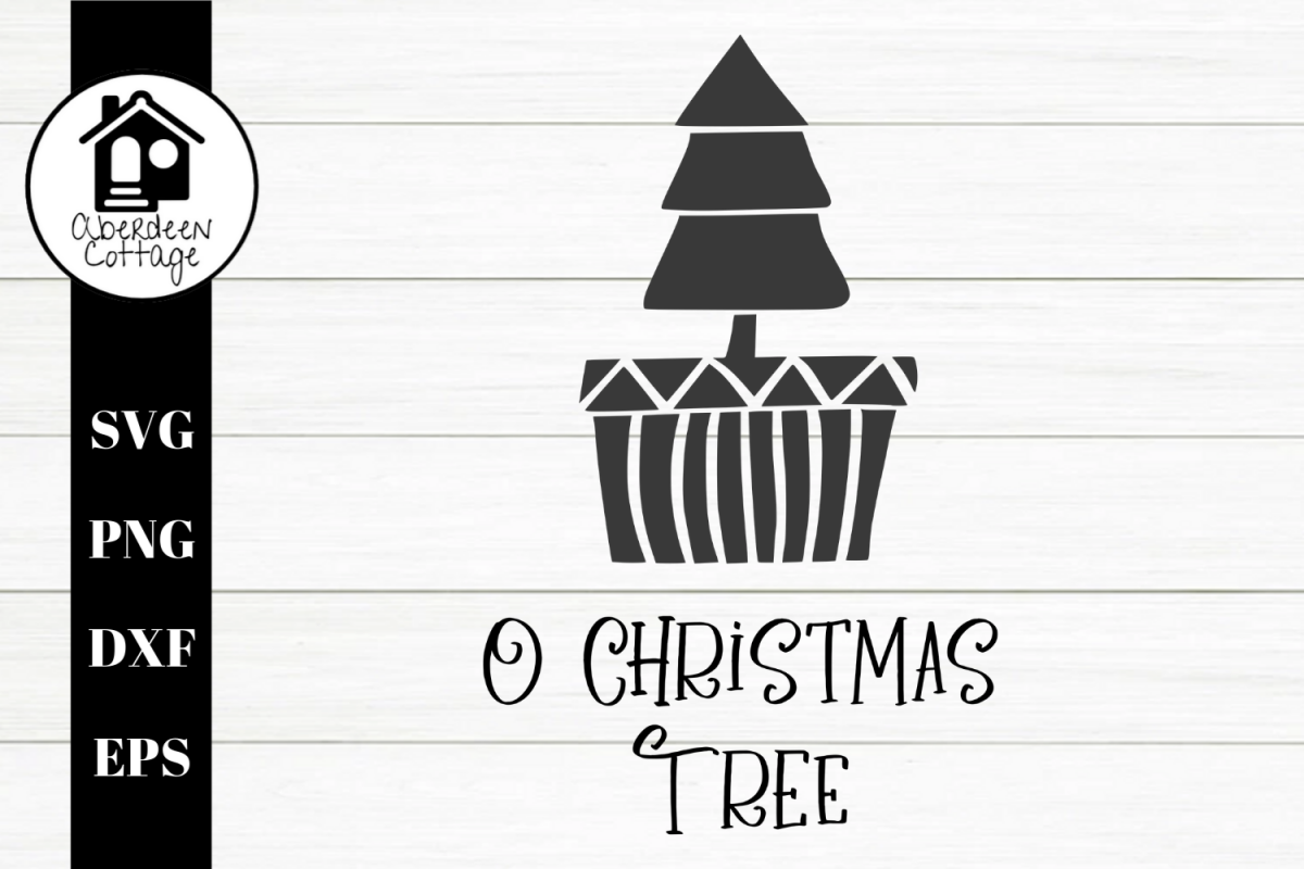 O Christmas Tree 3 SVG| PNG | EPS | DXF example image 1