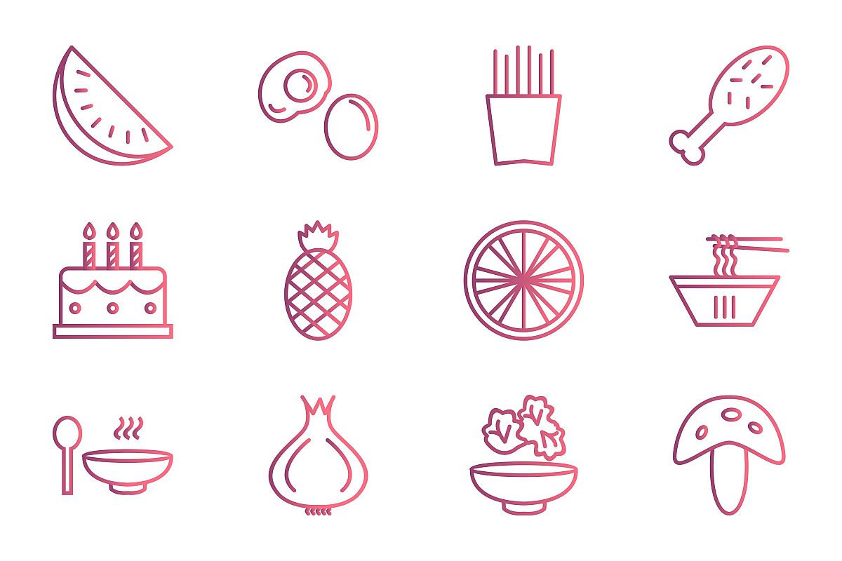 Set Of Food Icons example image 1