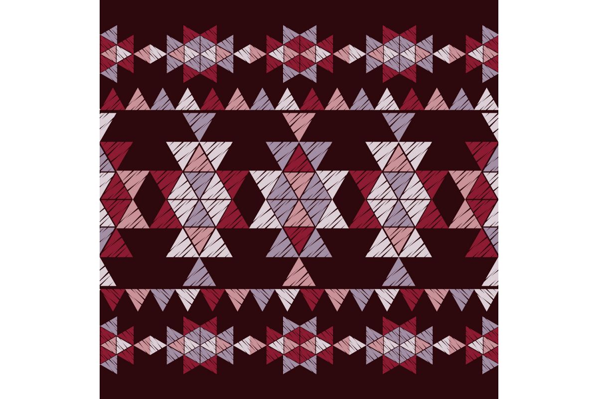 Ethnic boho ornament. Set of 10 seamless patterns. example image 1