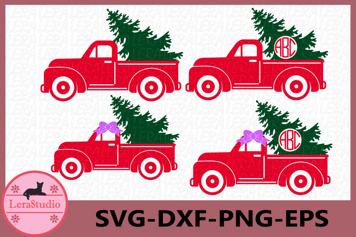 Christmas Truck SVG, Christmas Svg, Christmas Tree Truck example image 1