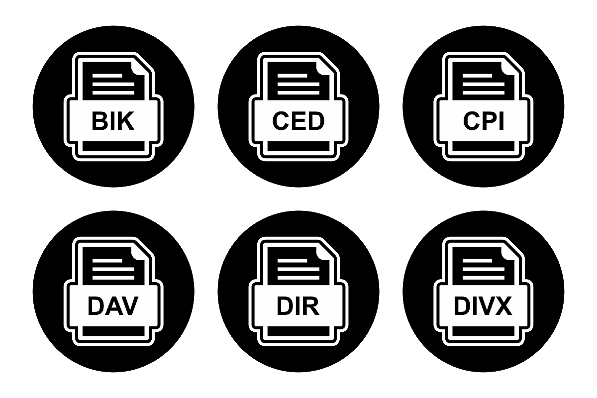 Set Of File Formats Icons example image 1