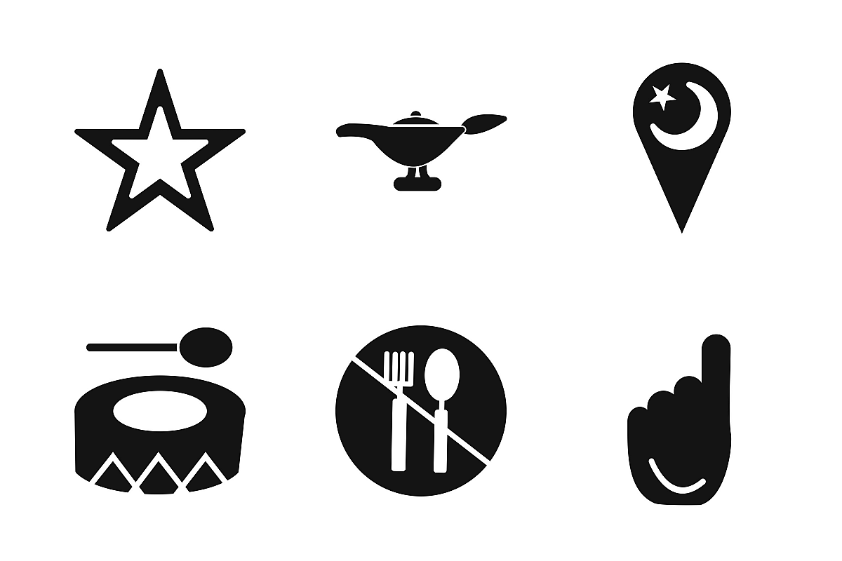 Set Of Ramadan Icons example image 1