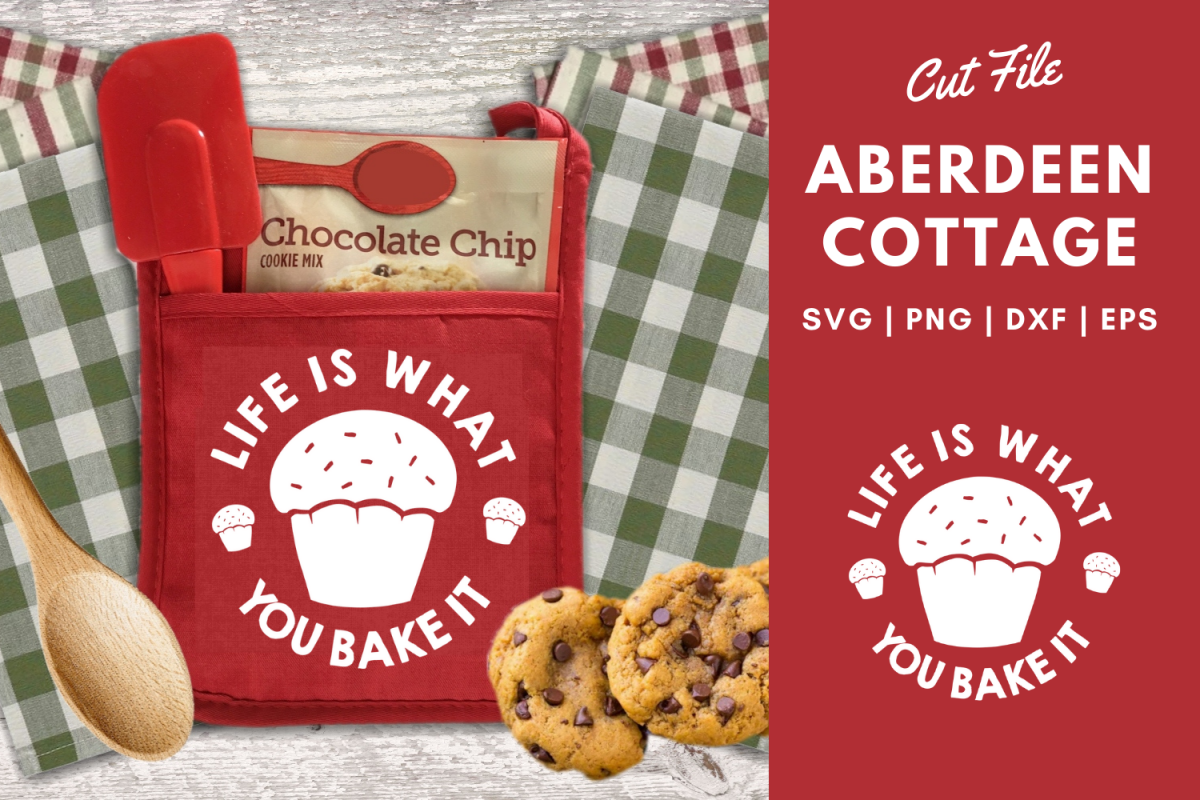 Life If What You Bake It Pot Holder SVG - Christmas Gift example image 1