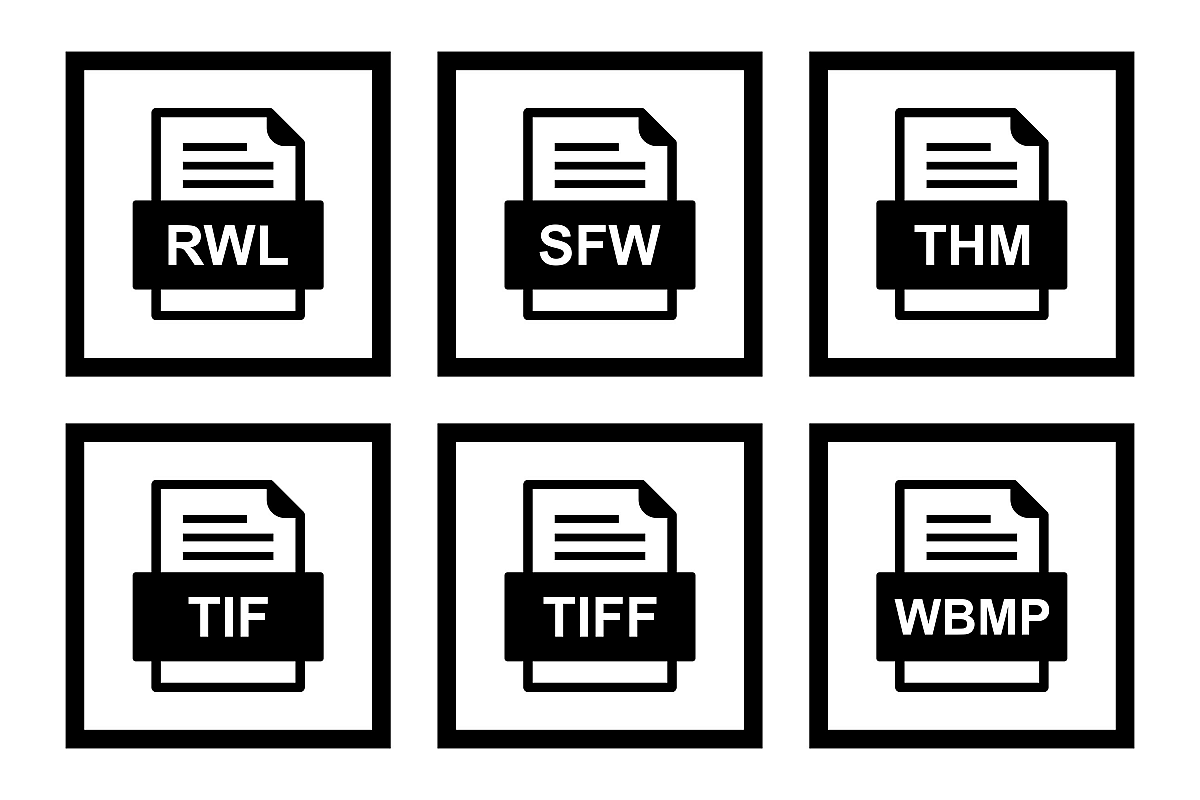 Set Of File Formats Icons example image 1