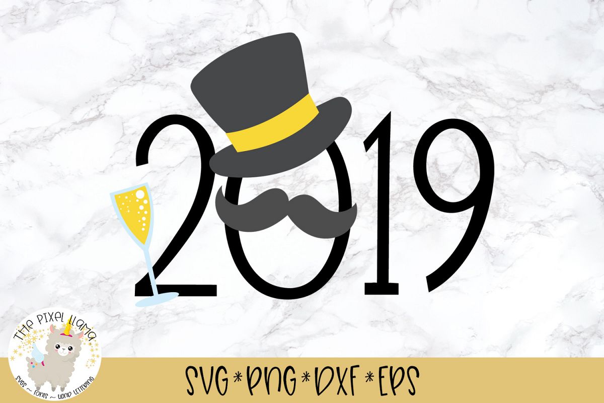 2019 Masquerade Mustache SVG Cut File example image 1