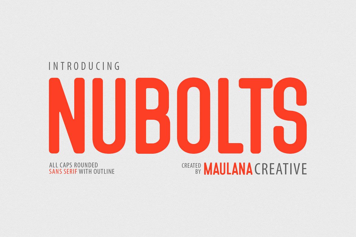 Nubolts Rounded Sans Family Font example image 1
