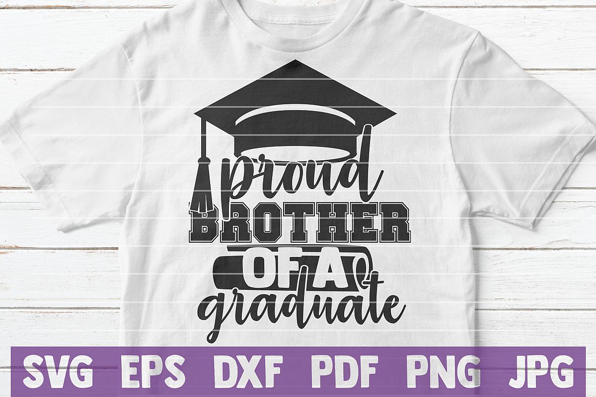 Proud Brother of a Graduate SVG cut file example image 1