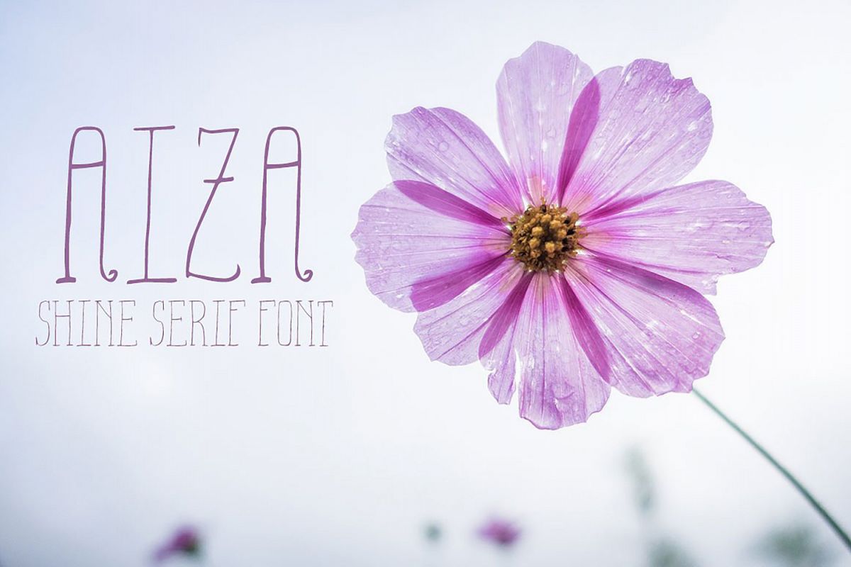 Aiza Shine Serif Regular Font example image 1