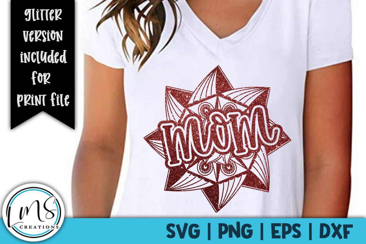 Mandala - Mom SVG, PNG, EPS, DXF example image 1