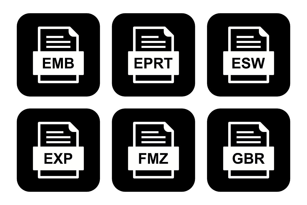 Set Of File Formats Icons example image 1
