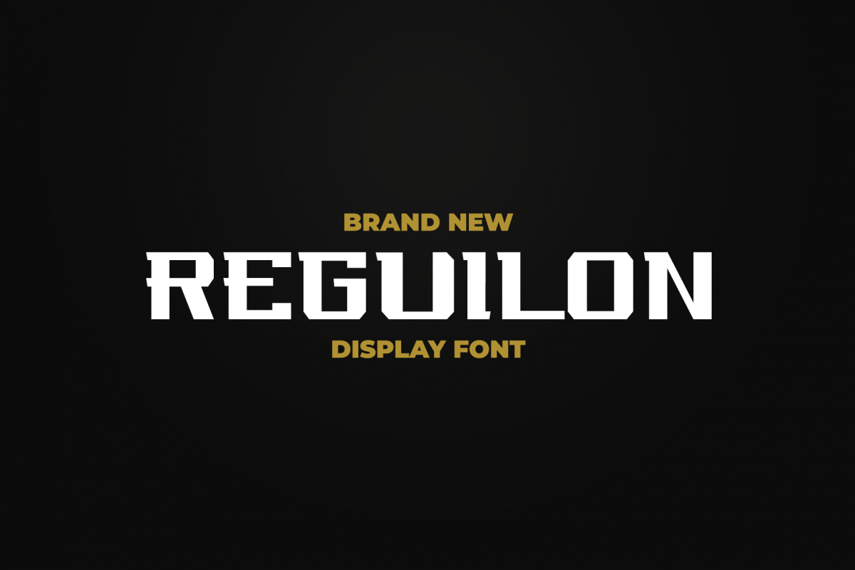 REGUILON Dispplay Font example image 1