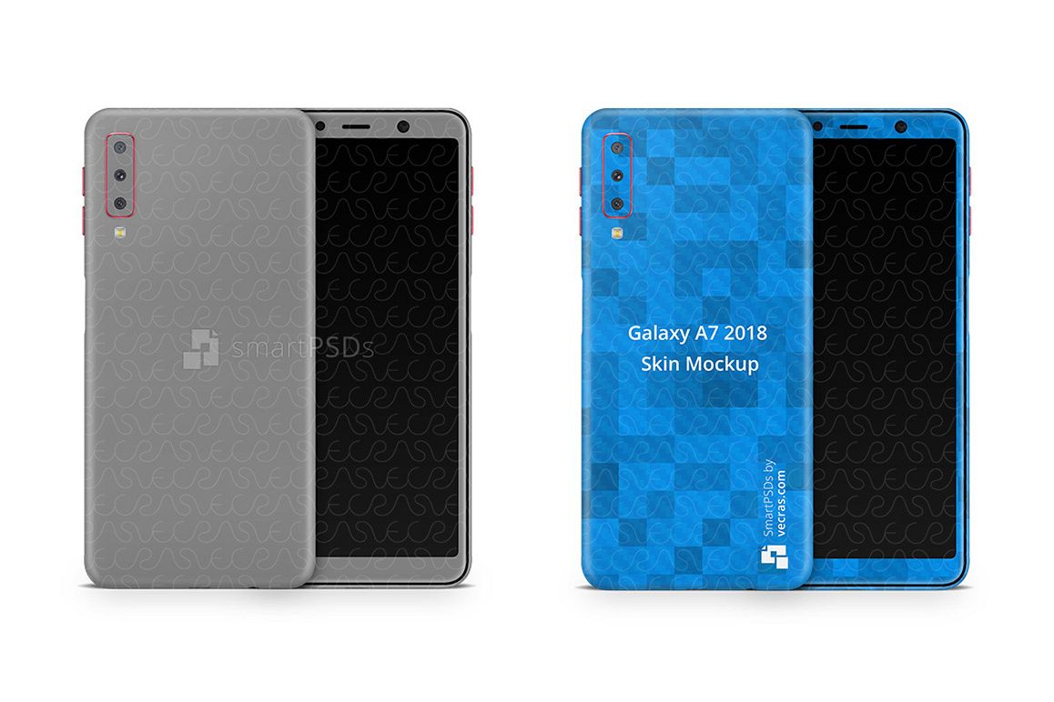 Samsung Galaxy A7 Vinyl Skin Design Mockup 2018 example image 1