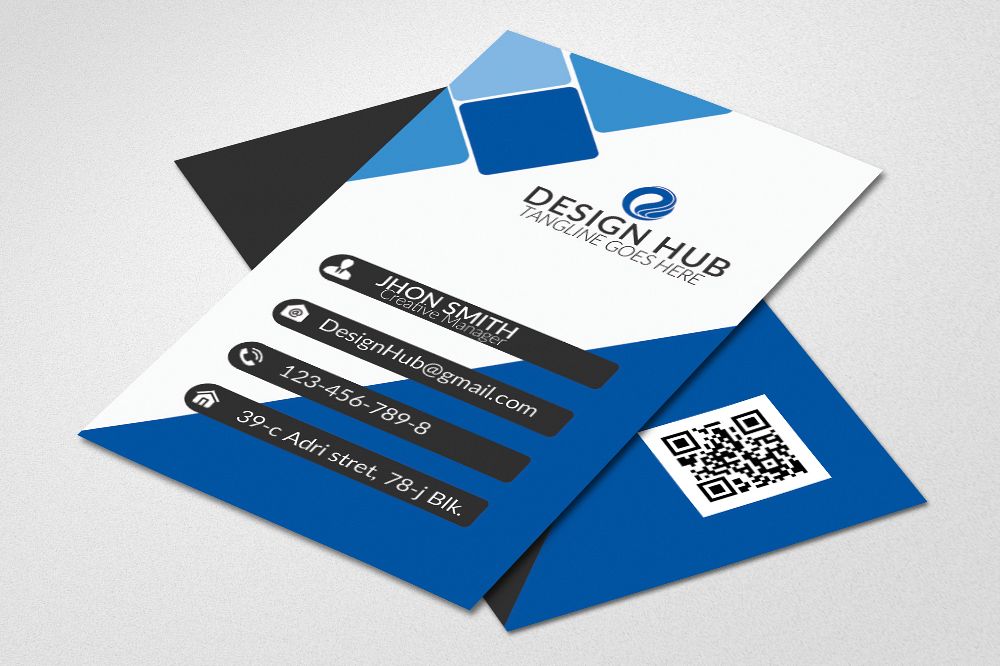 Vertical Business Card Template example image 1
