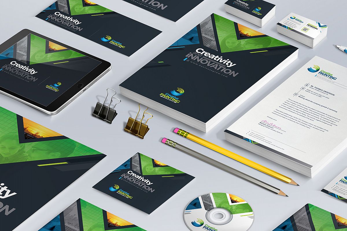 Business Mega Stationery Branding Identity Pack example image 1